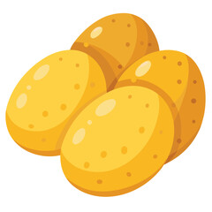 illustration of a Potato isolated on white background