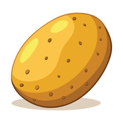 illustration of a Potato isolated on white background