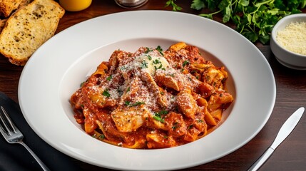 Scrumptious Chicken Pasta with Creamy Tomato Sauce, a Culinary Masterpiece for a Delightful Dining Experience