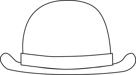 Graphic line Hat line Icon set Vector Template Flat Design isolated on transparent background