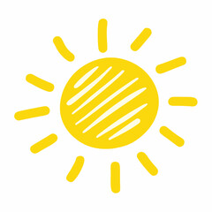 funny sun illustration