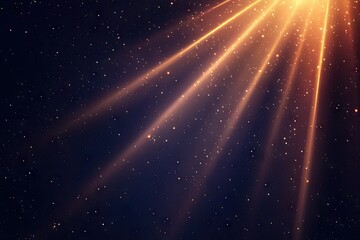Fototapeta premium A beam of hope shining through the darkness.