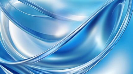Naklejka premium Stunning Abstract Blue Design: A Mesmerizing Visual Feast