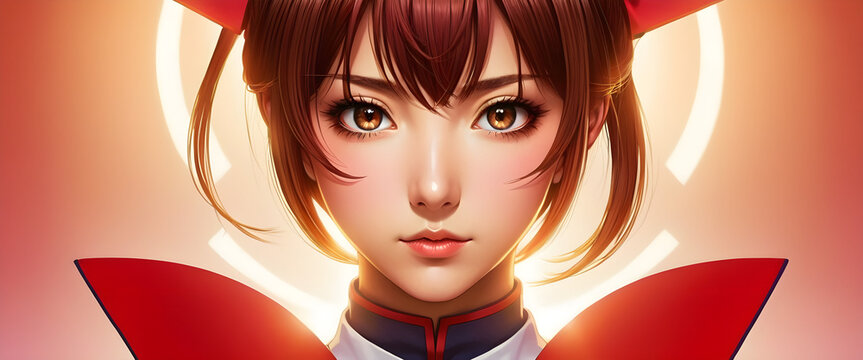 joven morena de cabello corto anime y manga