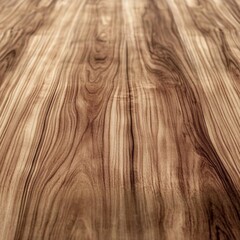Naklejka premium 3D depiction of a smooth wooden table top with visible grain texture, ideal for placing logos or design elements in an isolated space