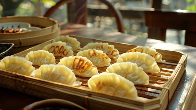 Traditional Asian dumplings