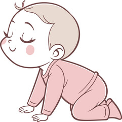 Pretty baby vector art 