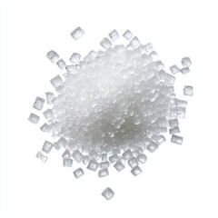 Fototapeta premium close up view of sugar granules showcasing their crystalline texture and shine. This captures essence of sweetness and purity