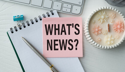 Hand writing the text: What's New Content Marketing and Business