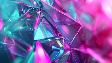 Abstract Geometric Crystal Wallpaper