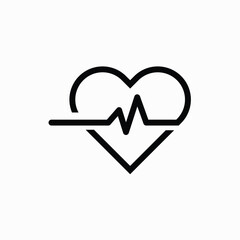 Heart beat icon,vector illustration. Flat design style. vector heart beat icon illustration isolated on White background, heart beat icon Eps10. heart beat icons