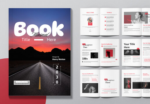 Minimal Book Template Layout
