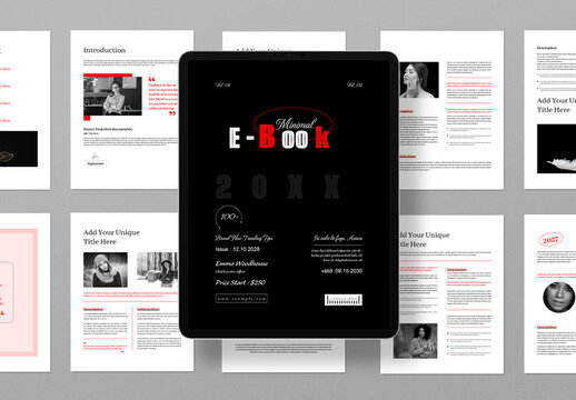 Minimal E Book Layout