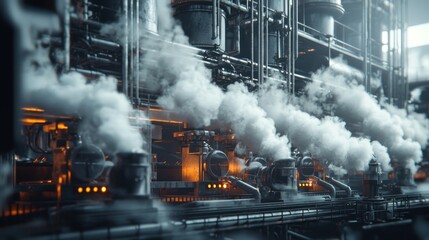 Industrial Steam Power Plant: A Futuristic Vision of Energy Generation
