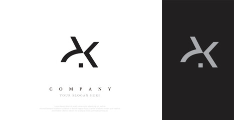 Obraz premium Initial AK Logo Design Vector 