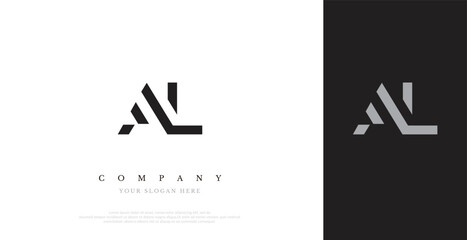 Initial AL Logo Design Vector 