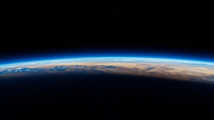 Obraz premium earth horizon space view 