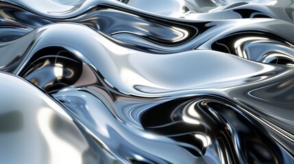 Obraz premium Abstract Liquid Metal Texture Wallpaper