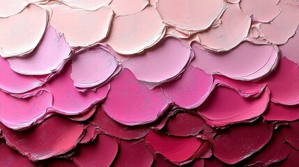 Abstract pink and red palette knife painting texture.