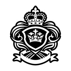 Obraz premium A solid style icon of regal banner