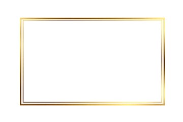 Elegant Gold Thin Border Frame: Perfect for Invitations, Logos, and More! A versatile vector illustration, easily       