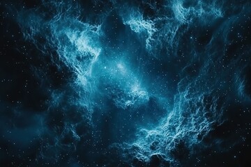 Fototapeta premium Celestial Dreamscape: A Deep Blue Starry Night Background, Perfect for Cosmic Designs, Space Exploration Themes, and 