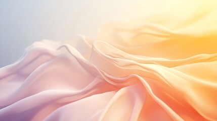 Fototapeta premium Abstract Draped Fabric Soft Pastel Hues