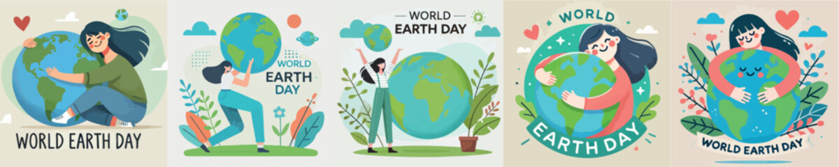 Women celebrating World Earth Day