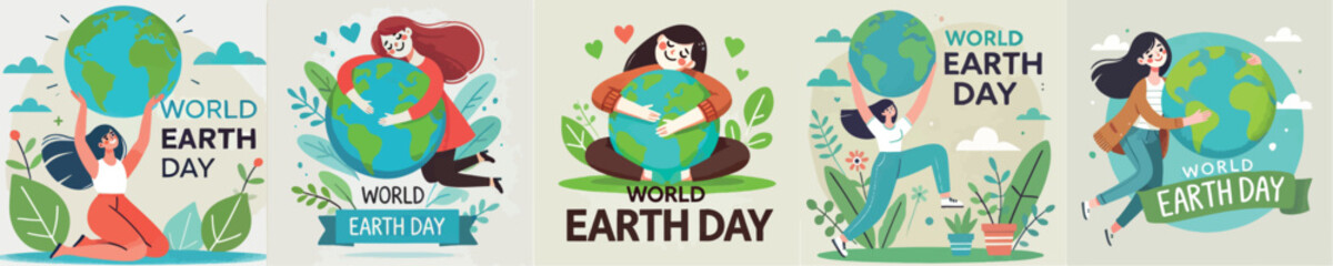 Women celebrating World Earth Day