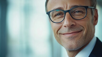 Business Professional Portrait with Smile and Confidence
