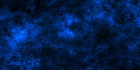Abstract blue wall grunge background, Nebules blue texture decorative Venetian stucco for backgrounds, deep shiny blue and black dreamlike abstract fantasy under water background. dark blue concrete.