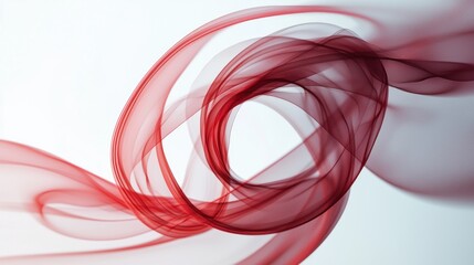 Naklejka premium Abstract Red Swirling Forms: A Dance of Crimson Hues
