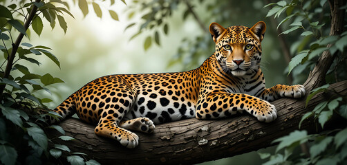 Naklejka premium Leopard 