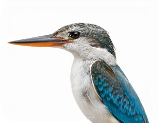 Obraz premium Common Kingfisher (Alcedo atthis) isolate on white background