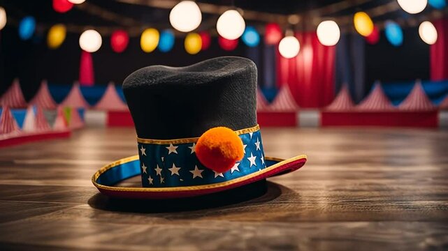 Clown hat at the circus.