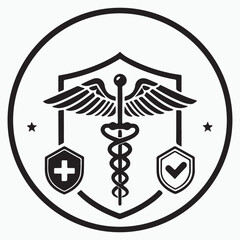 Symbol of Caduceus Pharmacy