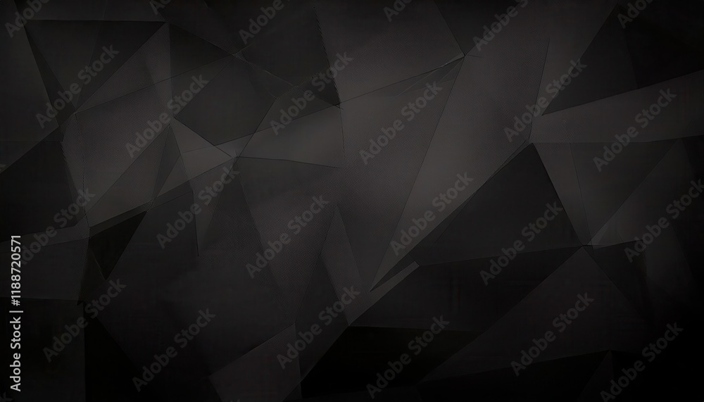 Aufkleber sleek black geometric abstract background with sharp angular shapes and subtle textures ideal for modern design projects