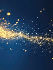 Celebratory Gold Confetti Blurred Background