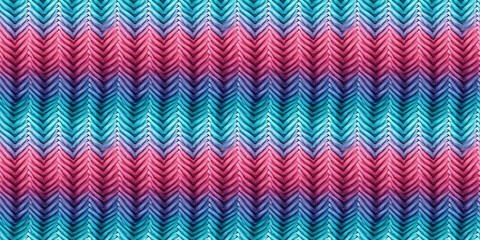 Seamless gradient knitted pattern