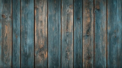Naklejka premium Weathered Blue Wooden Planks Background for Rustic Design Projects