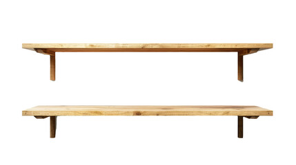 wooden bench isolated on white