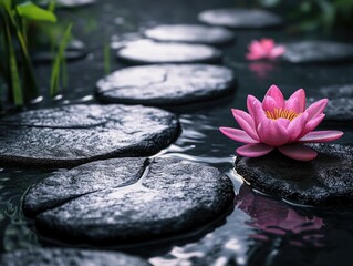Serene Lotus Pond