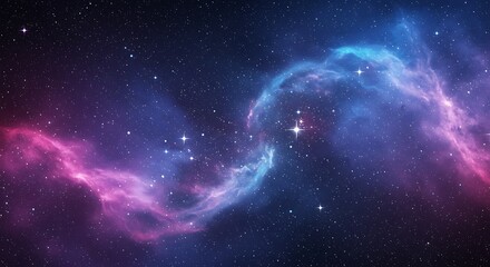 Cosmic Nebula Stellar Dust Galaxy Space Background