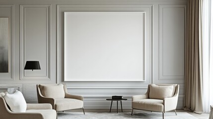 Elegant Living Room Design with Neutral Tones and Modern Touches
