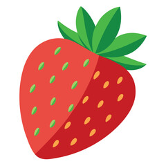 strawberry isolated on white background