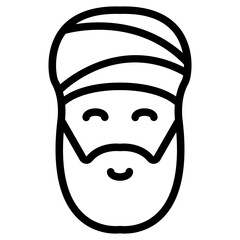muslim icon vector.