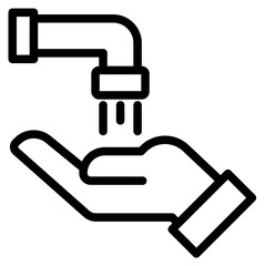 Flat wudhu Design Ramadan Icon