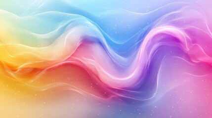 Fototapeta premium Abstract background with soft waves of pastel colors
