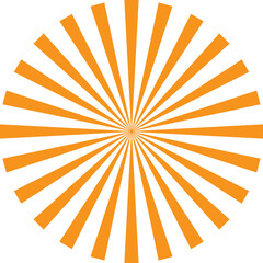 sunburst yellow element vector