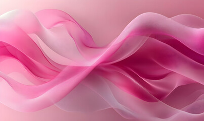 Fototapeta premium Pink flowing fabric, abstract design